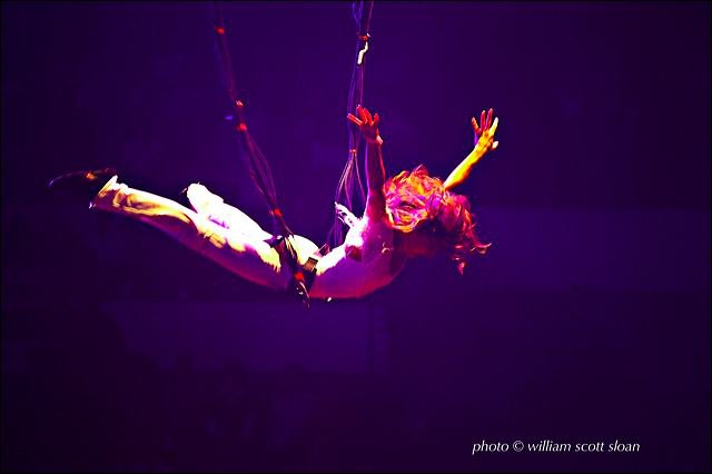 Lexi Pearl Performing Bungee Aerial Cirque